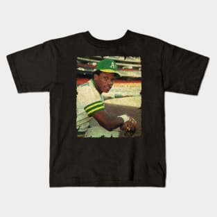 Rickey Henderson in Oakland Athletics Kids T-Shirt